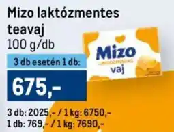 Metro Mizo laktózmentes teavaj ajánlat