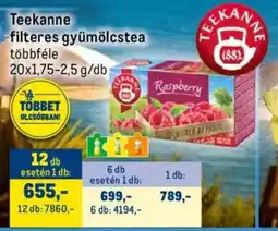 Metro Teekanne filteres gyümölcstea ajánlat