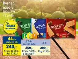 Metro Roshen nápolyi ajánlat