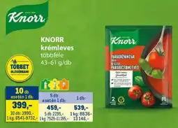 Metro Knorr krémleves ajánlat