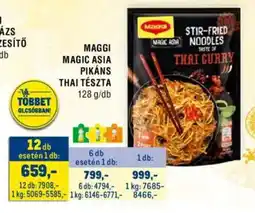 Metro Maggi Magic Asia pikáns Thai tészta ajánlat