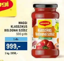 Metro Maggi klasszikus Bolognai szósz ajánlat