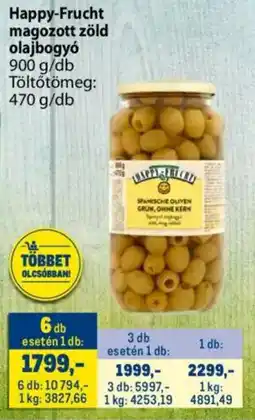 Metro Happy-Frucht magozott zöld olajbogyó ajánlat