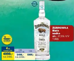 Metro Zubrówka Biała vodka ajánlat