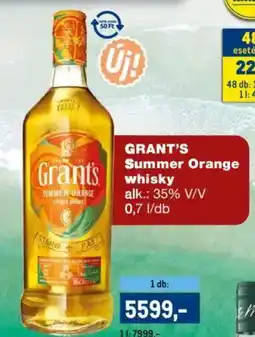 Metro Grant's Summer Orange whisky ajánlat