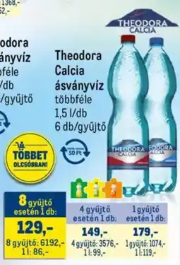 Metro Theodora Calcia ásványvíz ajánlat