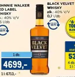 Metro Black Velvet Whisky ajánlat