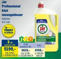 Metro Jar Professional kézi mosogatószer ajánlat