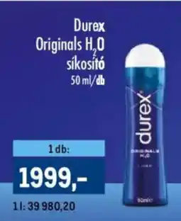 Metro Durex Originals H₂O síkosító ajánlat