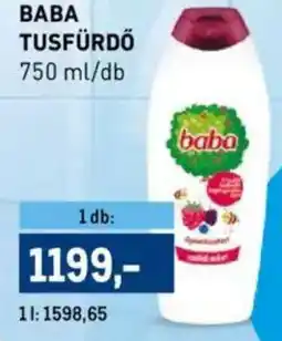 Metro Baba tusfürdő ajánlat