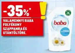Metro Valamennyi baba folyékony szappanra és utántöltőre ajánlat