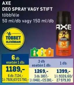 Metro Axe Deo Spray / Stift ajánlat