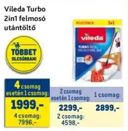 Metro Vileda Turbo 2in1 felmosó utántöltő ajánlat
