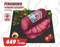 CBA Finonimo Torrero szalámi ajánlat