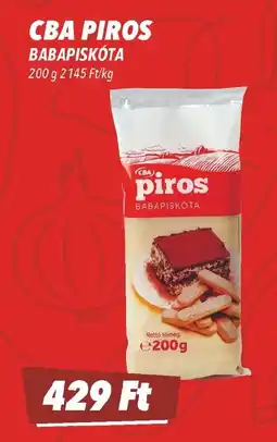 CBA CBA piros Babapiskóta ajánlat