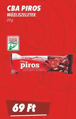 CBA CBA piros Müzliszeletek ajánlat