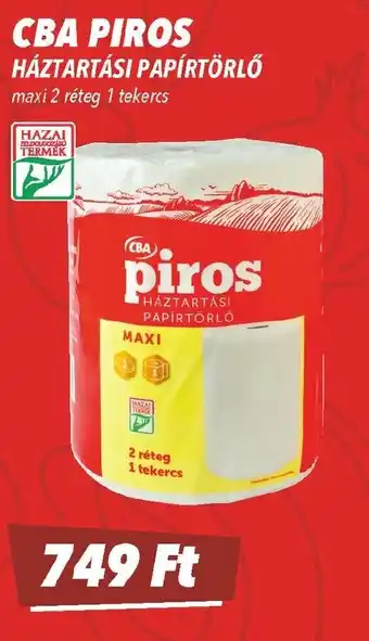 CBA CBA piros Háztartási papírtörlő ajánlat