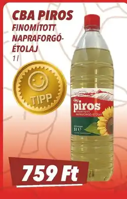 CBA CBA piros Finomított napraforgó- étolaj ajánlat