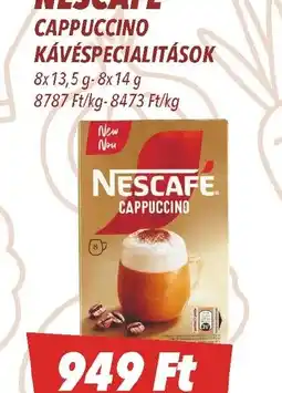 Nescafé Cappuccino kávéspecialitások