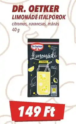 CBA Dr. Oetker Limonádé italporok ajánlat