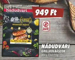 CBA Nádudvari grillkolbászok ajánlat
