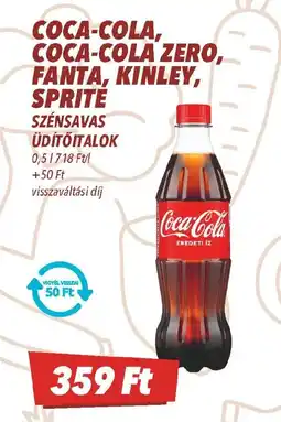 CBA Coca-Cola, Coca-Cola Zero, Fanta, Kinley, Sprite ajánlat