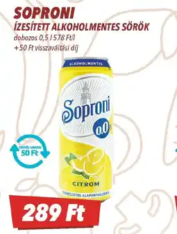 CBA Soproni ízesített alkoholmentes sörök ajánlat
