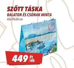 CBA Szőtt táska Balaton és csónak minta ajánlat