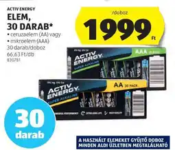 ALDI ACTIV ENERGY ELEM, 30 DARAB ajánlat