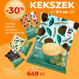 Herbaház It's us Gluténmentes omlós keksz ajánlat