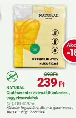 Herbaház NATURAL Gluténmentes extrudált kukorica ajánlat