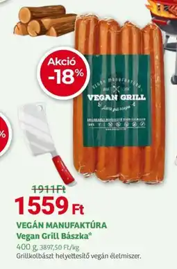 Herbaház VEGÁN MANUFAKTÚRA Vegan Grill Bászka ajánlat