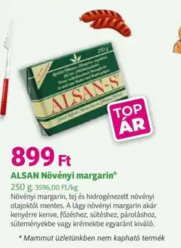 Herbaház ALSAN Növényi margarin ajánlat