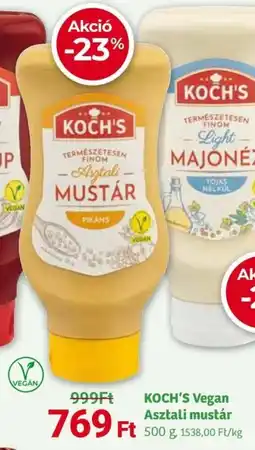 Herbaház KOCH'S Vegan Asztali mustár ajánlat