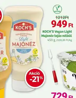 Herbaház KOCH'S Vegan Light Majonéz tojás nélkül ajánlat