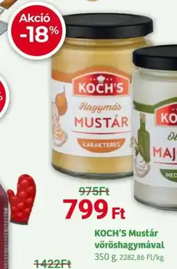 Herbaház KOCH'S Mustár vöröshagymával ajánlat