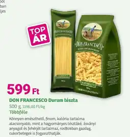 Herbaház DON FRANCESCO Durum tészta ajánlat