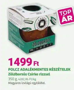 Herbaház Polcz adalékmentes készételek zöldborsós csirke ajánlat