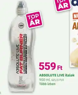 Herbaház ABSOLUTE LIVE italok ajánlat