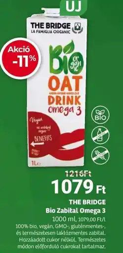Herbaház THE BRIDGE Bio Zabital Omega 3 ajánlat