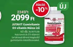 Herbaház JUTAVIT Gumivitamin D3-vitamin Málna ízű ajánlat