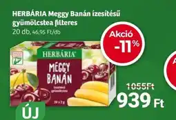 Herbaház HERBÁRIA Meggy Banán ízesítésű ajánlat