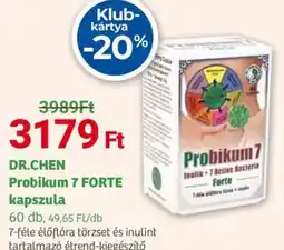 Herbaház DR.CHEN Probikum 7 FORTE kapszula ajánlat