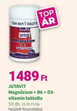 Herbaház JUTAVIT Magnézium + B6 + D3- vitamin tabletta ajánlat