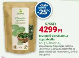 Herbaház BIOMENÜ Bio Chlorella algatabletta ajánlat