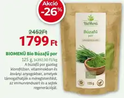 Herbaház BIOMENÜ Bio Búzafű por ajánlat