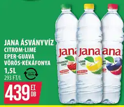 Coop Jana ásványvíz citrom-lime eper-guava ajánlat
