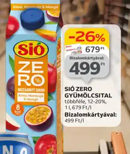 Auchan Si Zero Gyümölcsital ajánlat