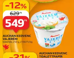 Auchan Auchan Kedvenc Vajkrém ajánlat