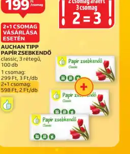 Auchan Auchan Tipp Papír Zsebkendő ajánlat